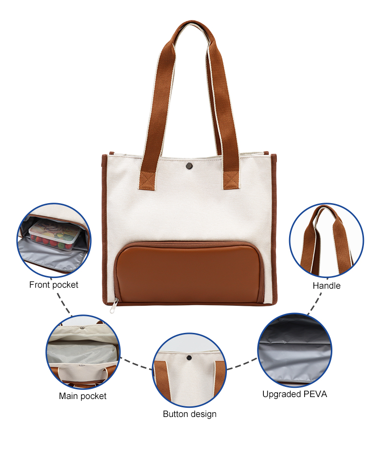 Split Compartment Cooler Tote