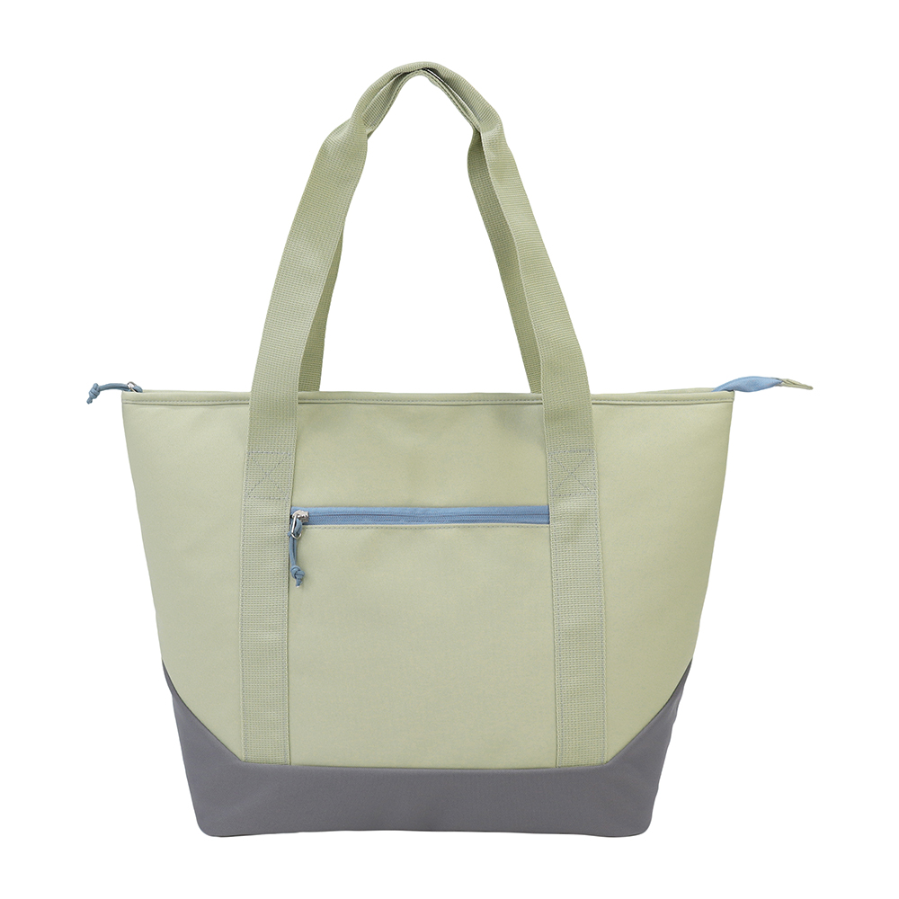 Pale Olive Thermal Tote Grey Base Chill Bag