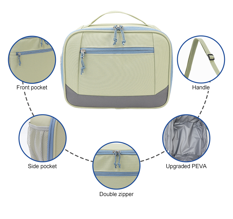 Slate Wedge Lunch Satchel