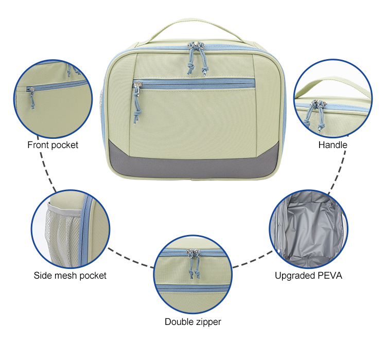Slate Wedge Lunch Satchel