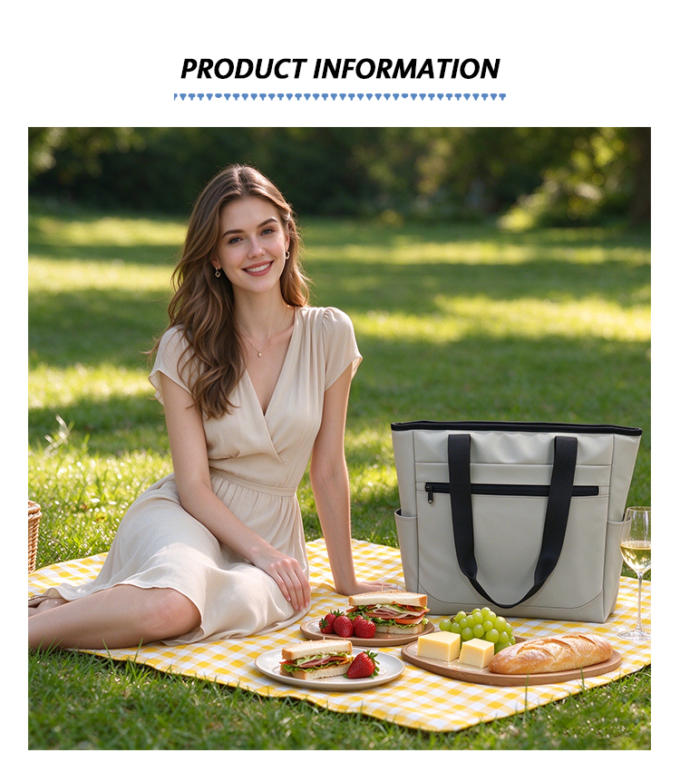 Wide Black Strap Carryall