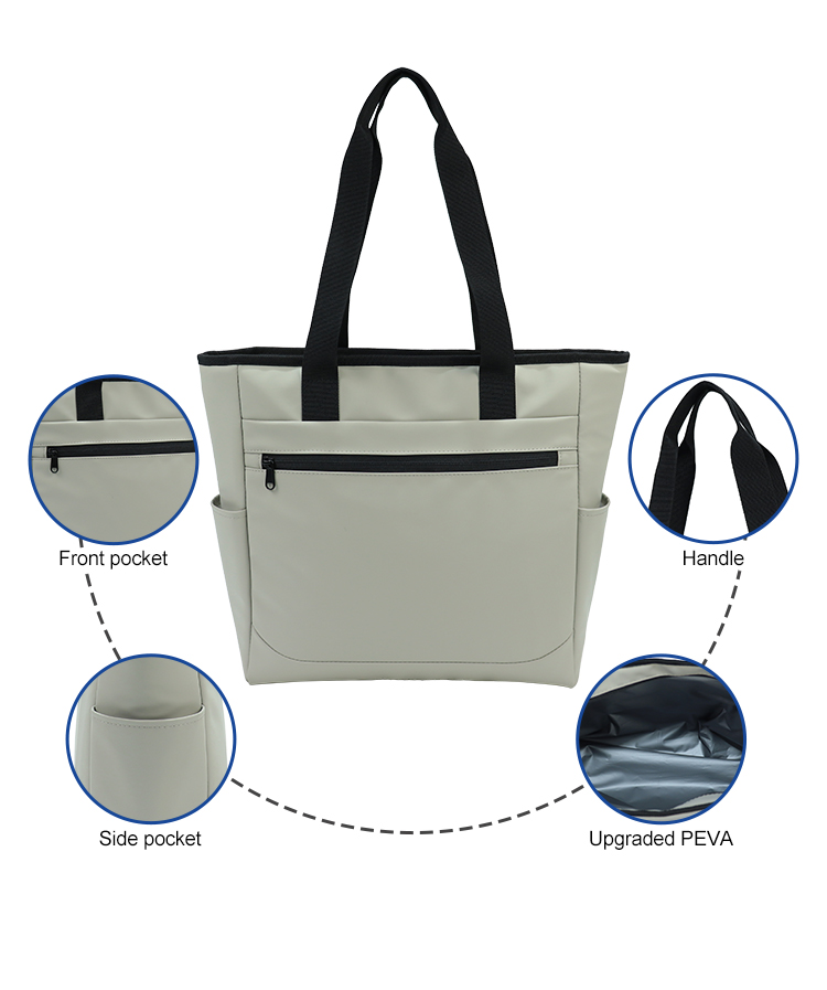 Wide Black Strap Carryall Wide Black Strap Carryall