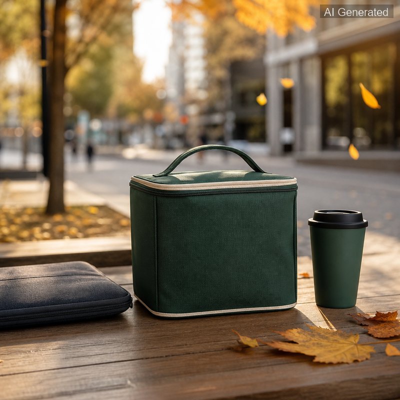 Forest Trim Cooler Lunch Bag