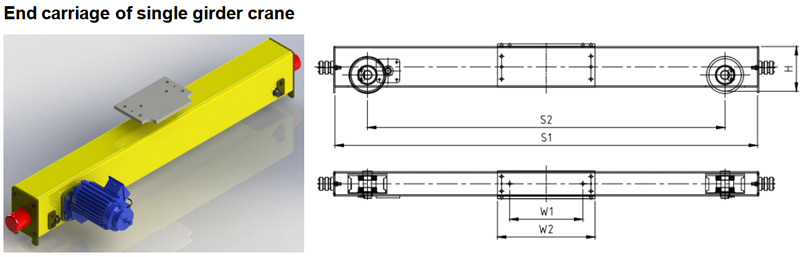 end carriage of crane