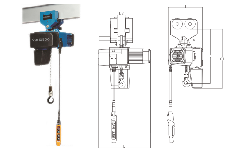 china electric chain hoist