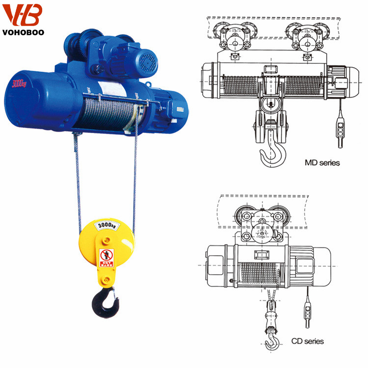 electric wire rope hoist 1 ton