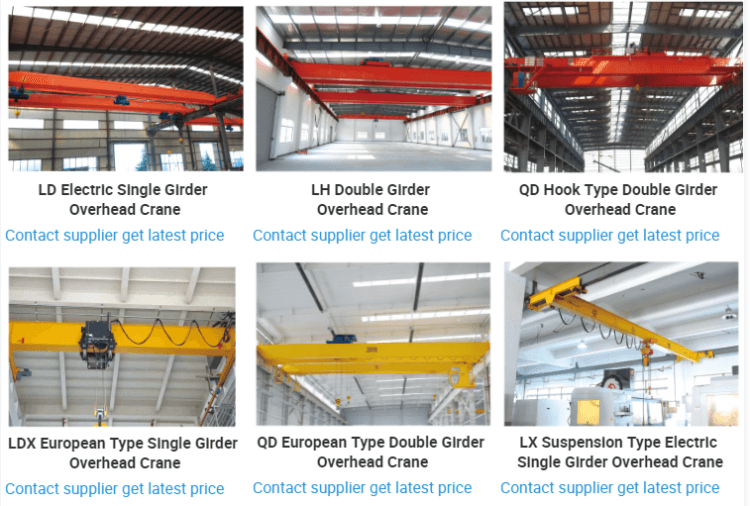 Single girder Crane Factory