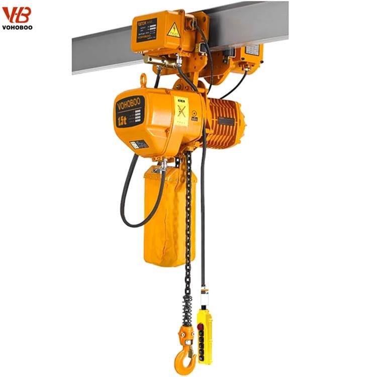 HHBB Electric Trolley Type Electric Chain Hoist Factory
