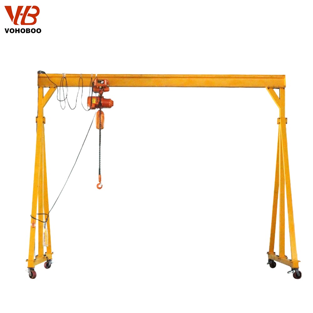Workshop portable mobile lifting gantry crane Factory