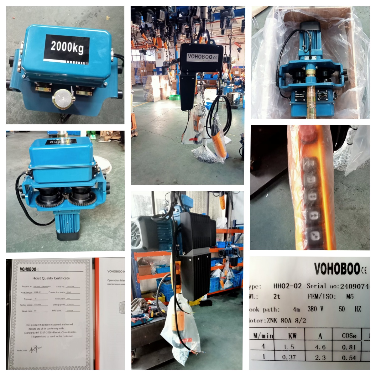 Electric Trolley Type European Type Electric Chain Hoist Factory
