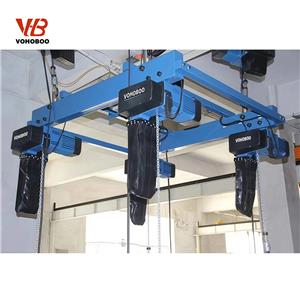 2T European Type Chain Hoist with Motorized Trolley