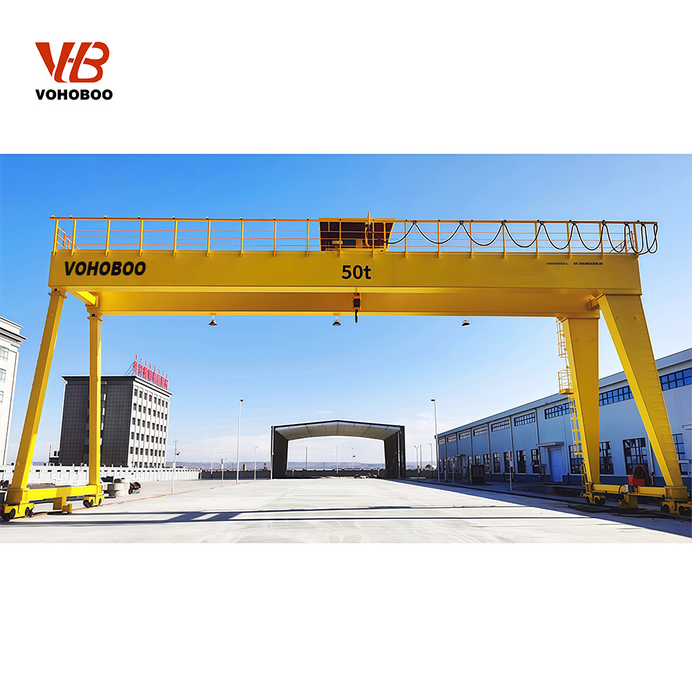 Full Gantry Crane with Rail Mounted Design
