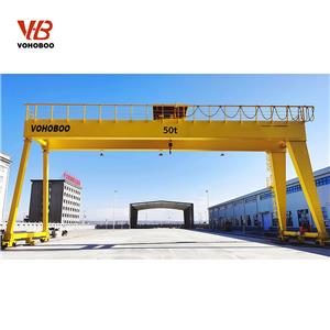 Double Girder Gantry Crane with Hoist for Construction Sites
