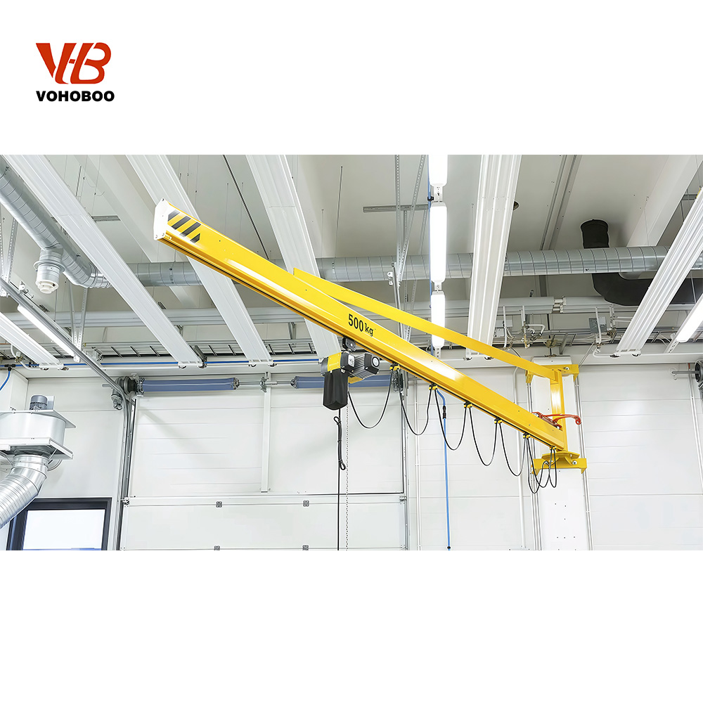 Jib Crane with Electric Hoist, 8 Ton Load Capacity