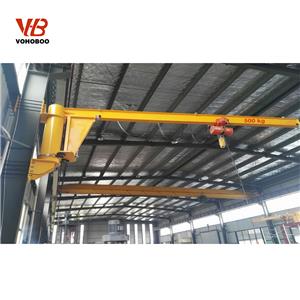 Floor-Mounted Jib Crane with Electric Hoist