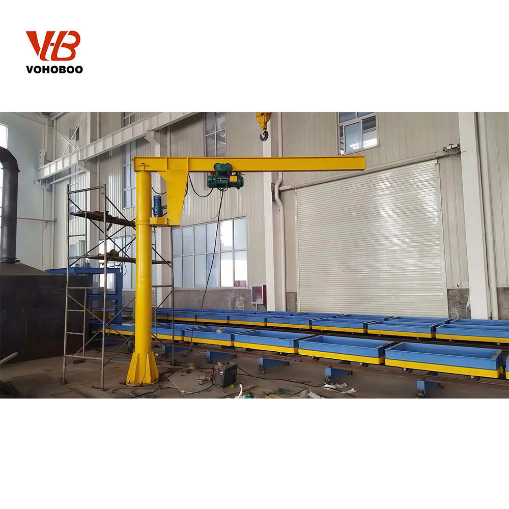 Heavy-Duty Jib Crane with Slewing Arm