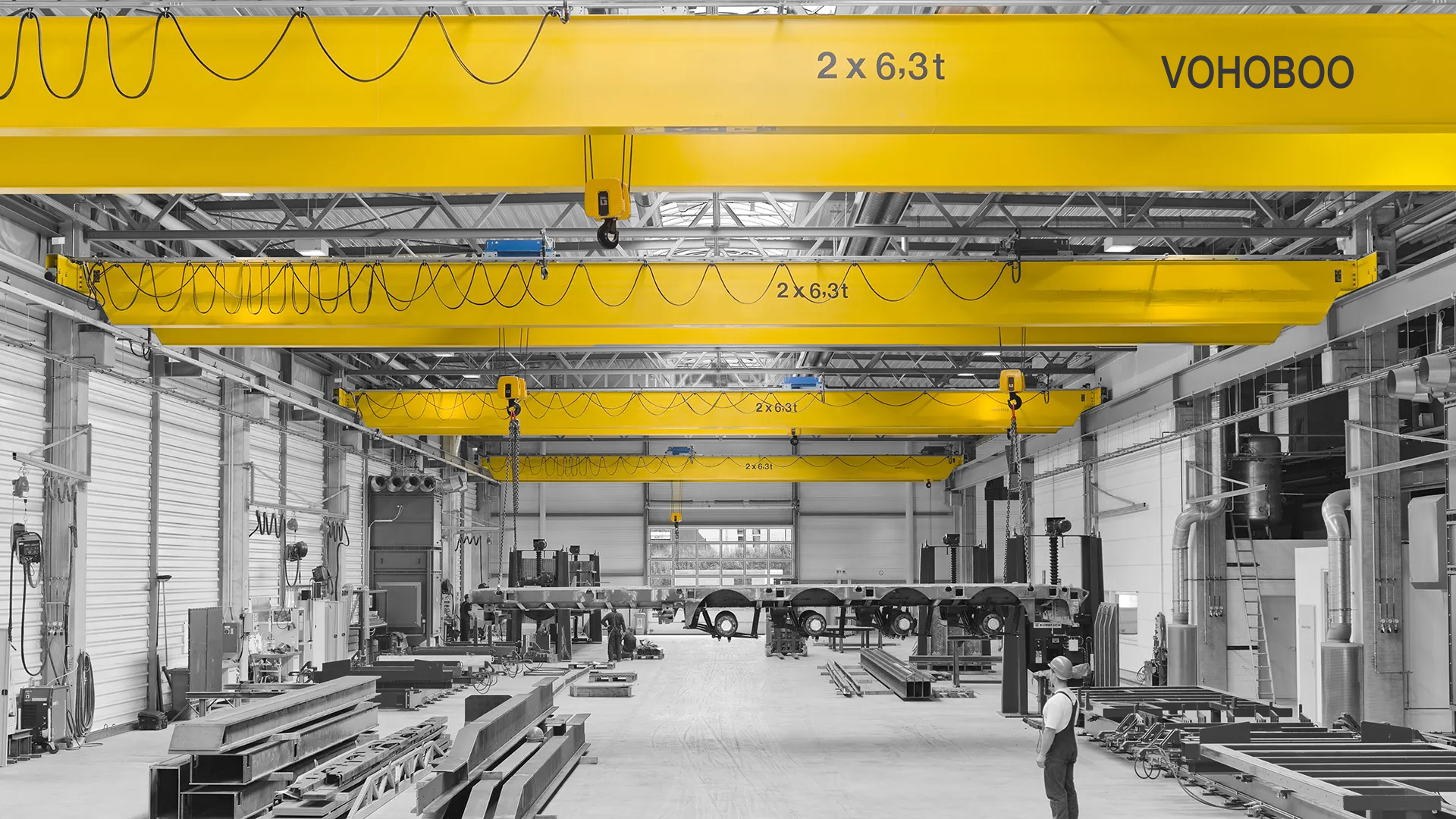Heavy Duty Overhead Bridge Crane with Reliable Lifting Motor Factory