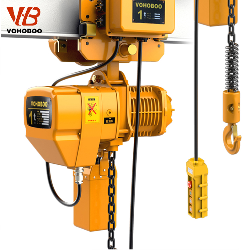 HHBB Electric Chain Hoist 2 Ton with Heavy Duty Load Chain Factory