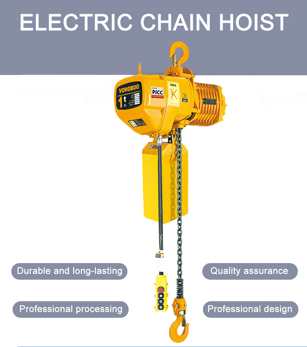Reliable HHBB Electric Chain Hoist with Strong Load Capacity and Quiet Operation for Workshops and Warehouses