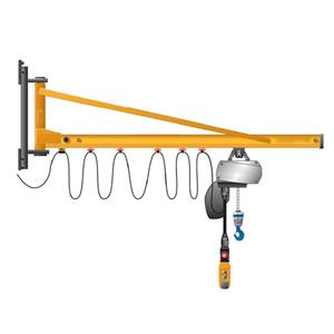 Wall Mounted Jib Crane with Compact Design for Small Workspaces