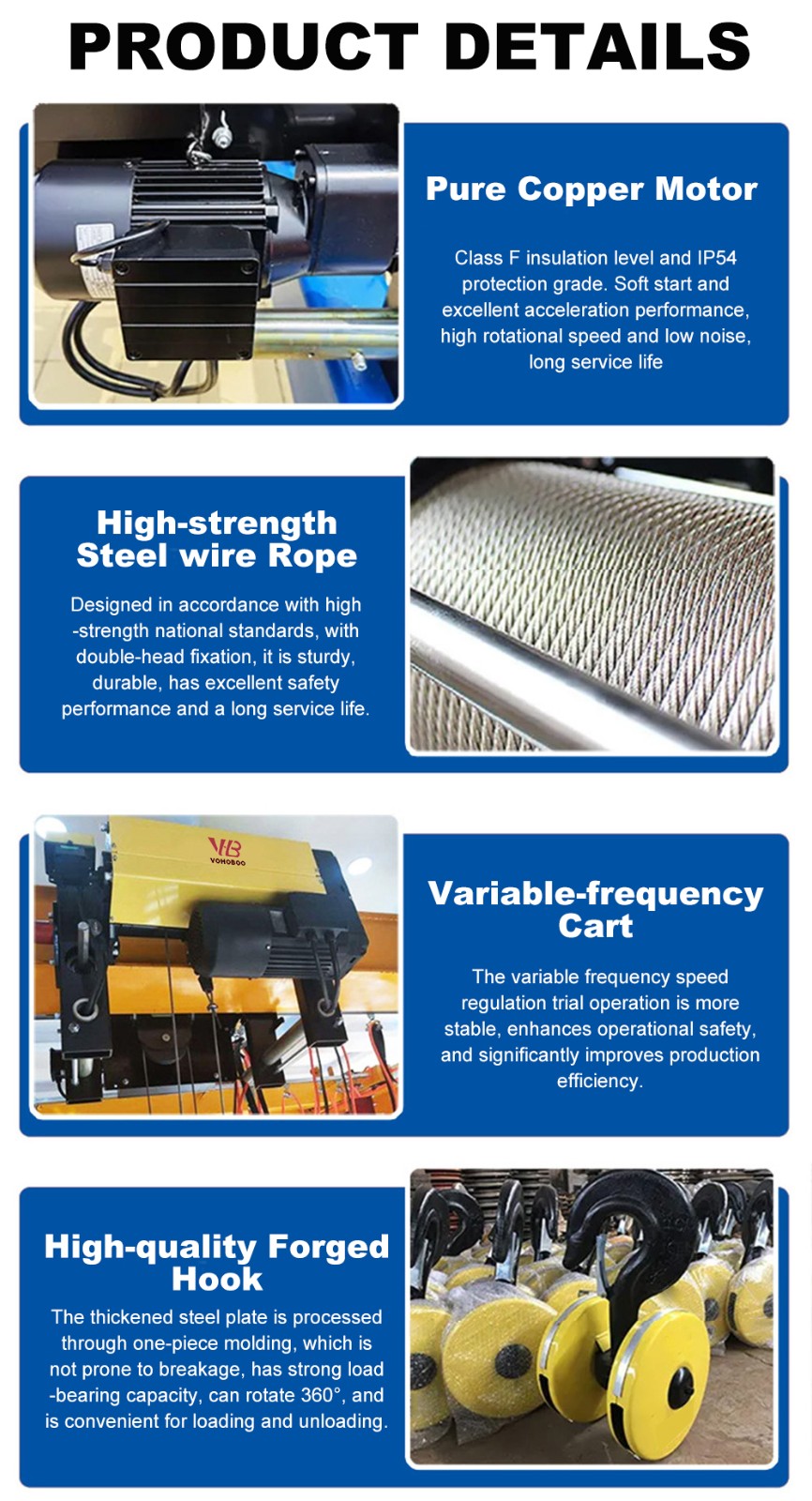 European type Wire Rope Hoist