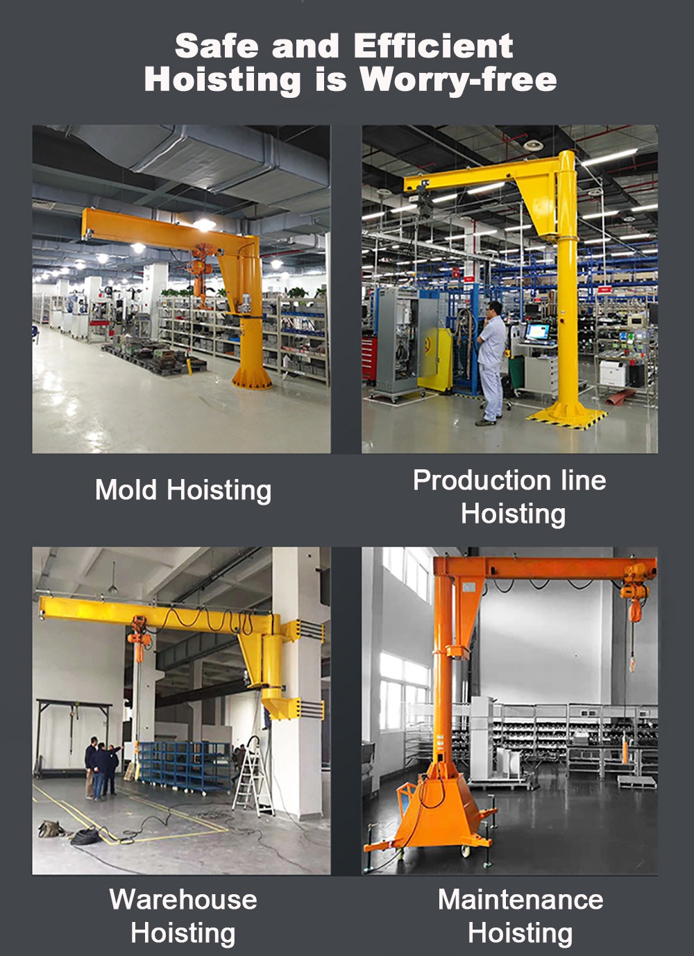 Floor-Mounted Jib Crane