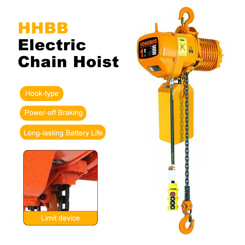 Industrial Use HHBB Series Electric Chain Hoist with Safety Lock and High Durability