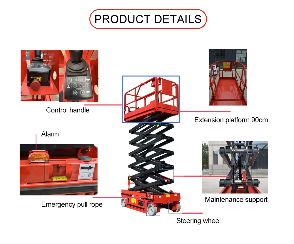 Durable Scissor Lift Platform with High Efficiency and Long Service Life for Maintenance Work Factory
