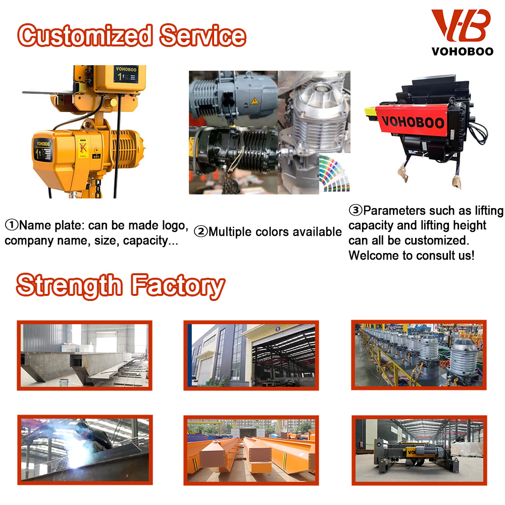 Advanced European Type Wire Rope Hoist with Smart Control System for Material Handling Factory
