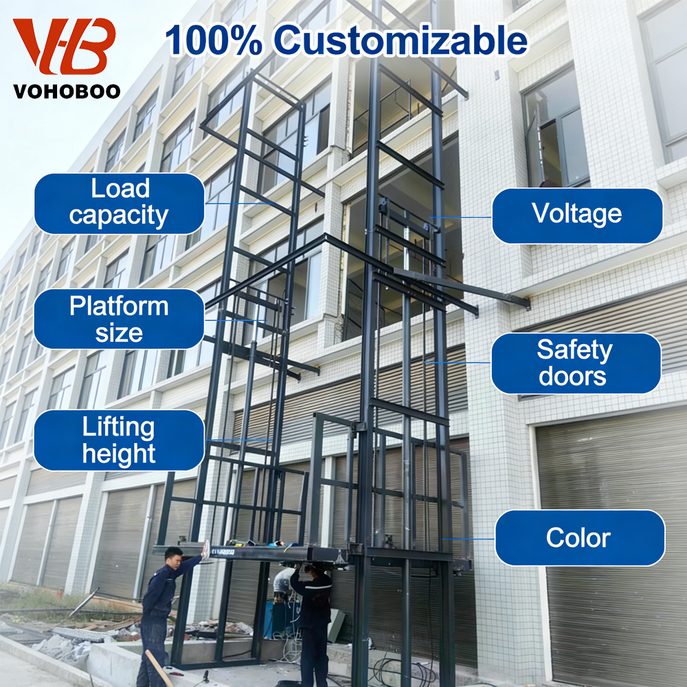 20T Industrial Hydraulic Cargo Elevator for Multi-Level Freight Lifting Factory