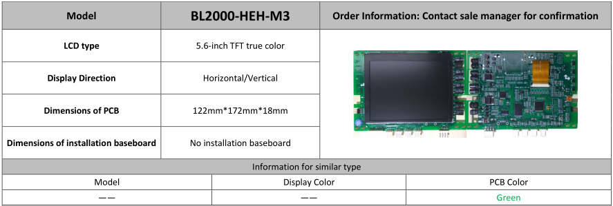 lift LCD indicator