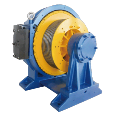 Goods lift gearless machine