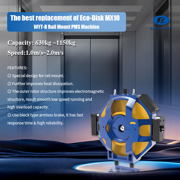 WYT-R Rail Mount gearless-machine
