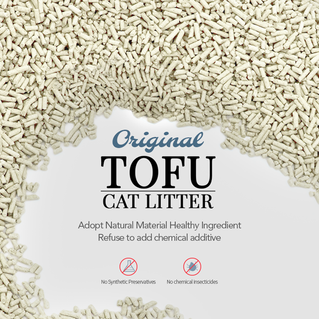 Areia da maca do gato livre de poeira 2.0 maca original do gato do Tofu