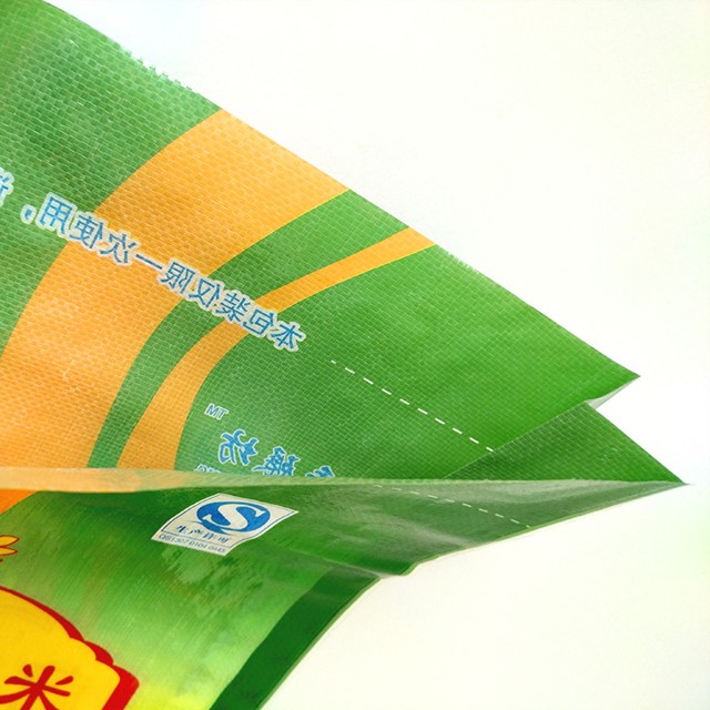50kg Rice Packaging Bag For Food Packaging With Pp Woven Bag For Rice Packing Bag