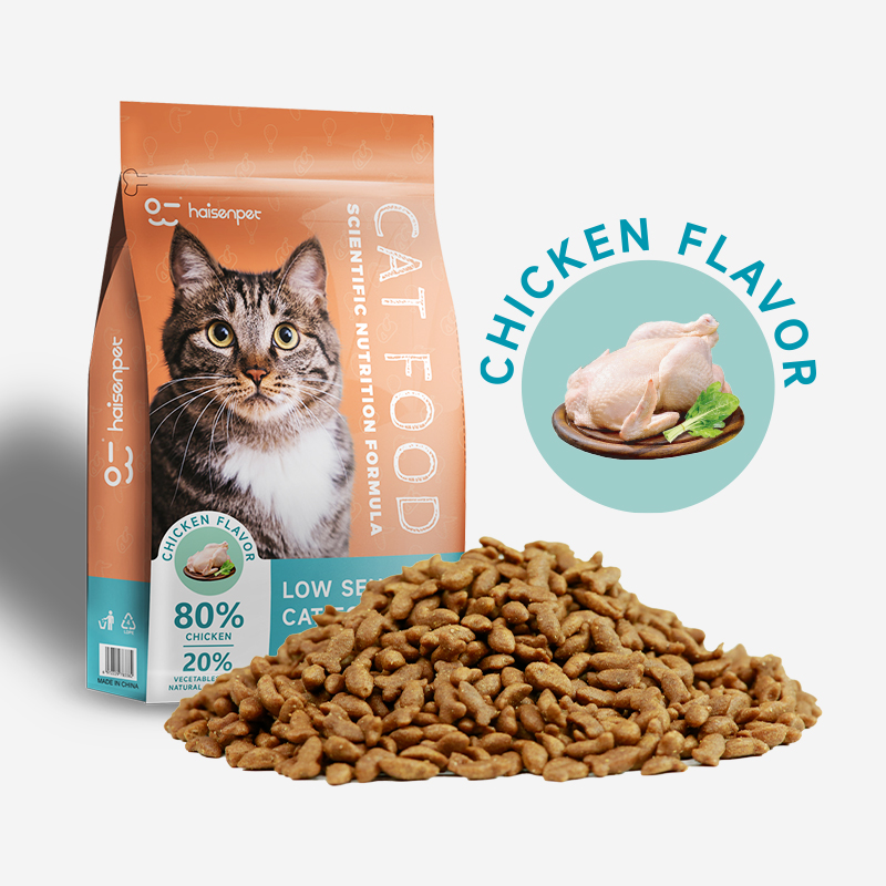 OEM Cat Food Factory Exports 10KG Natural Raw Fish Flavors Fish Shapes All Age Dry Cat Food
