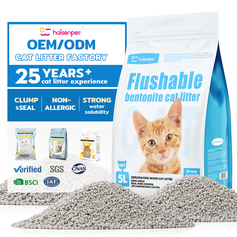 Natural livre de poeira fácil limpeza a granel bentonita fácil limpeza para gatos maca para gatos