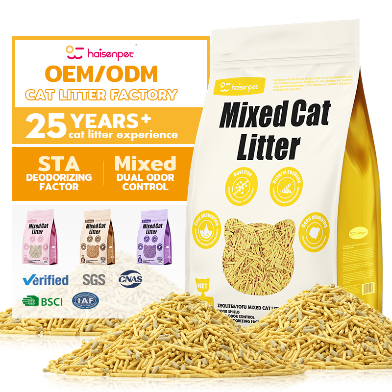 Supplier Wholesale Factory OEM Mix Zeolite Tofu Crushed Cat Litter Sand
