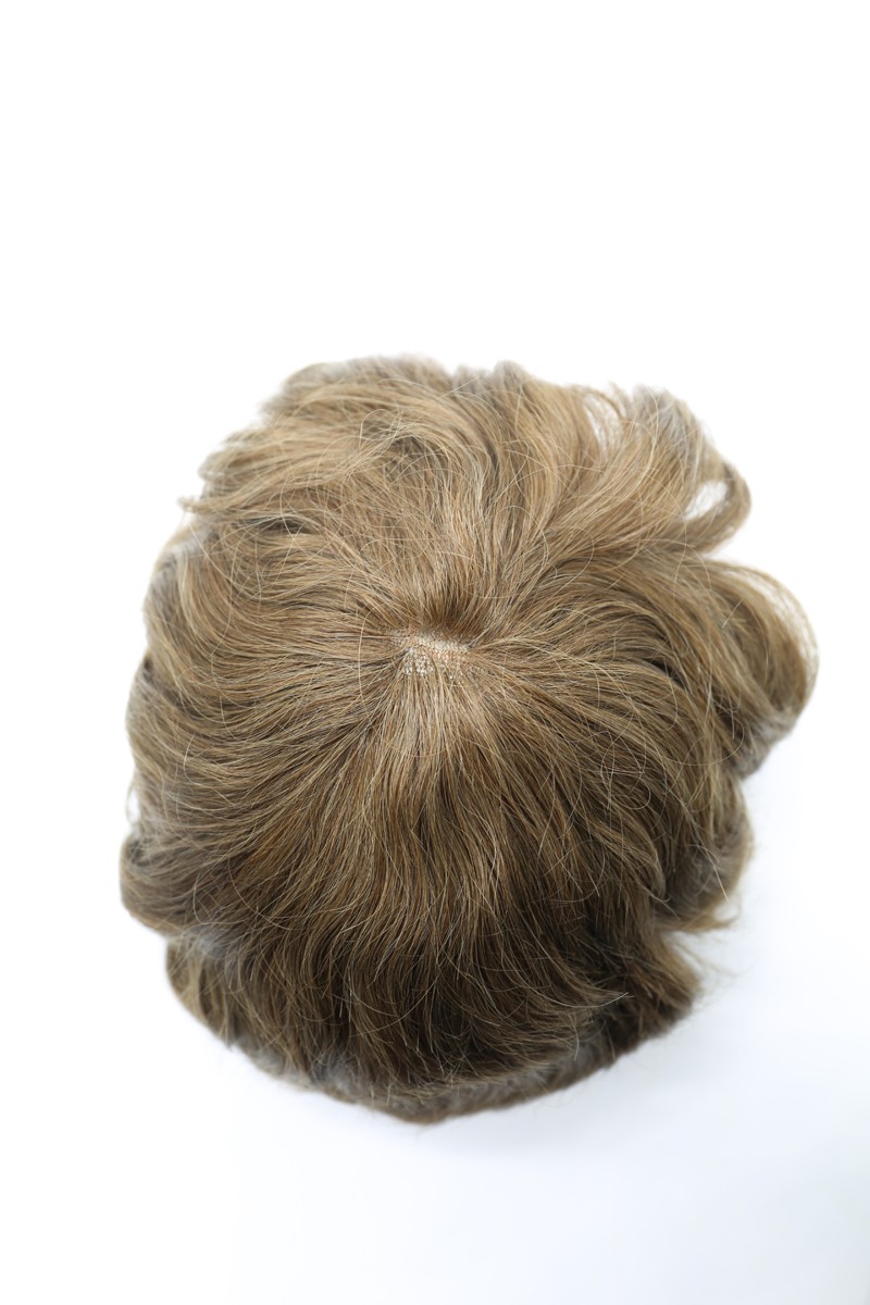 HXTL fornisce pezzi di capelli traspiranti per capelli umani in pizzo pieno per uomo