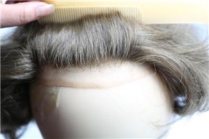 人のためのすべてのフランス人のレースの中の密度の在庫の毛システムヘアピース