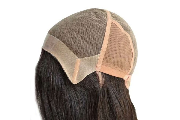 A peruca das mulheres feitas sob encomenda com sistema elástico do cabelo da malha