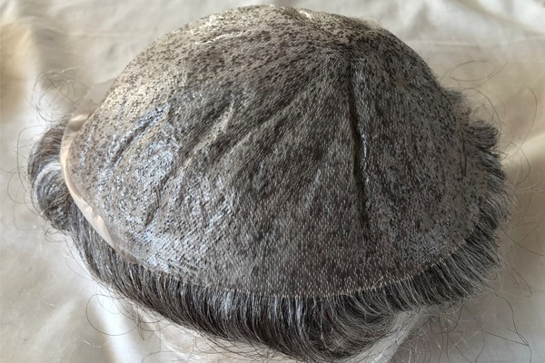 0,03 mm dünne Mikrohaut über Toupee für Männer Remy Hair System