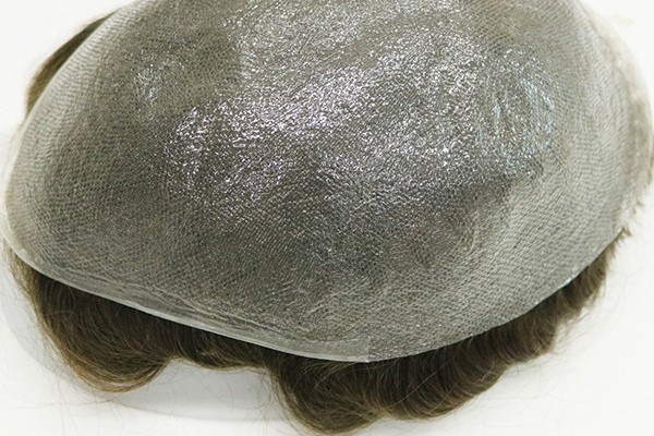 Διαφανές λεπτές επιδερμίδες Όλα τα νευρικά μαλλιά Τούπε για άνδρες
