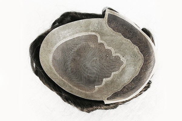 男性のためのホタテの皮のガーゼの周囲のヘアピースが付いているモノ