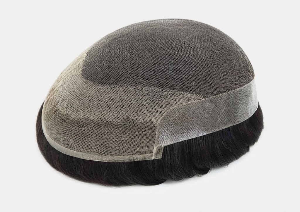 100% Echthaar Super Fine French Lace Front System Toupet für Männer