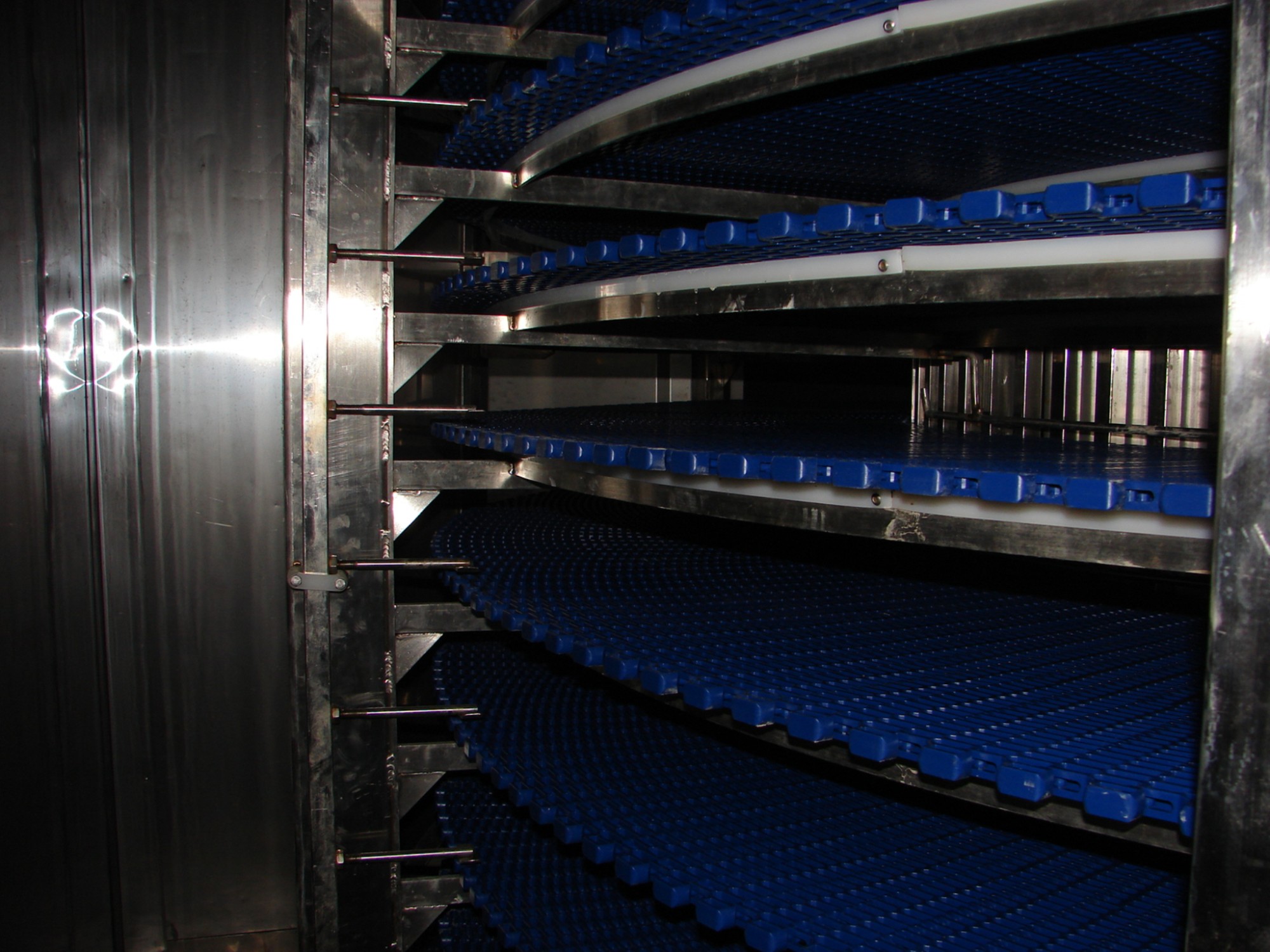 500kg/h -1500kg/h Spiral Freezer