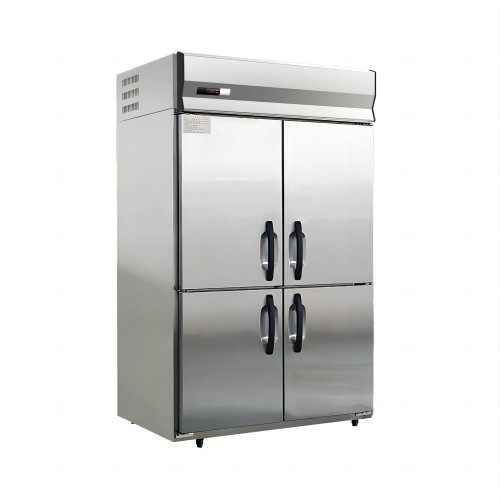 Freezer Kulkas Stainless Steel Undercounter Komersial dengan Penyimpanan Laci