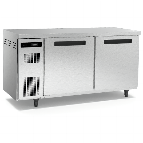 Commercial Undercounter Stainless Steel Fridge Freezer with Drawer Storage