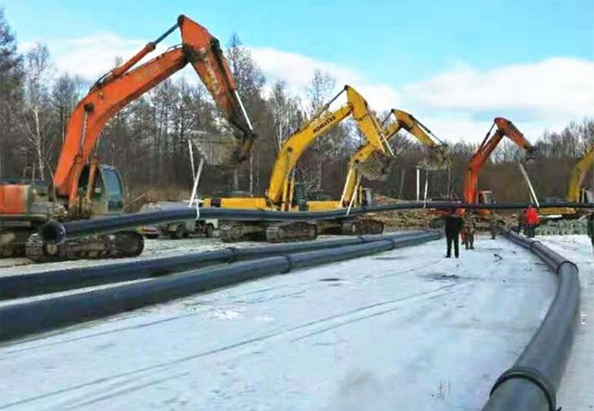 La tubería SRTP de gran diámetro Jingtong terminó con éxito la construcción en la fría región alpina