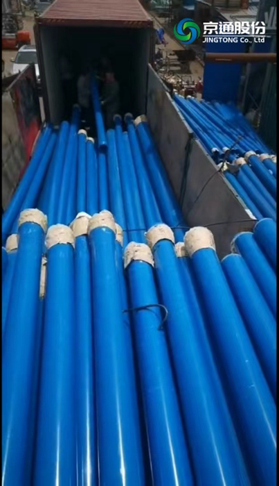 Tuberías UPVC azules exportadas al mercado del sudeste asiático